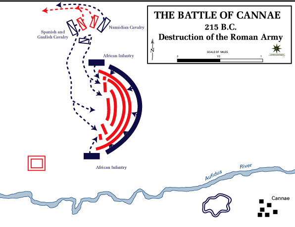 Battle of Cannae Map