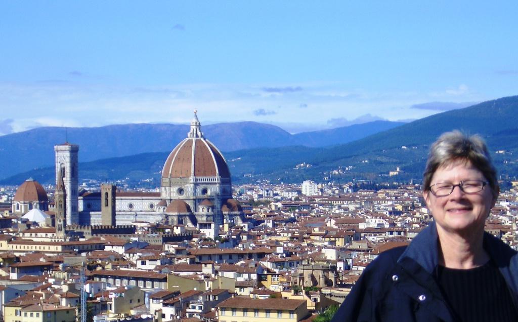 The View of the Duomo from  the Piazzale Michelangelo, Florence Italy 