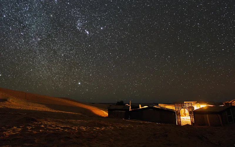 Sleep under desert stars