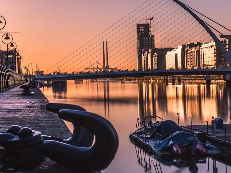 Dublin-Ireland-sunrise-over-water
