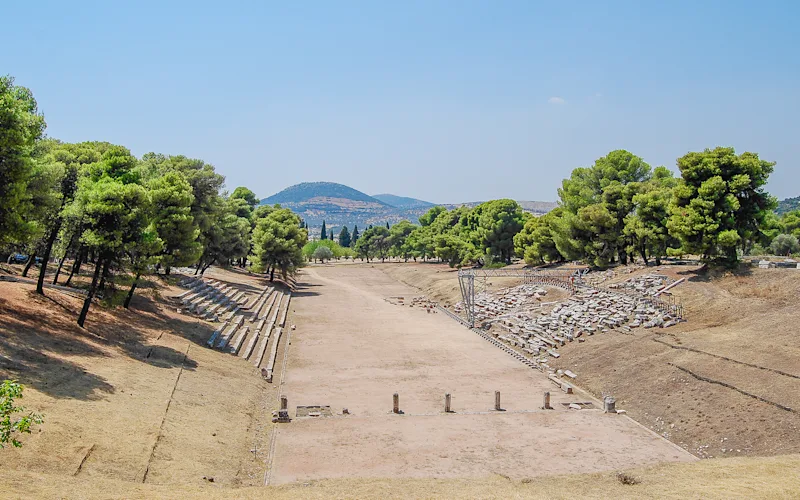 Explore the Olympia Museum and archaeological site
