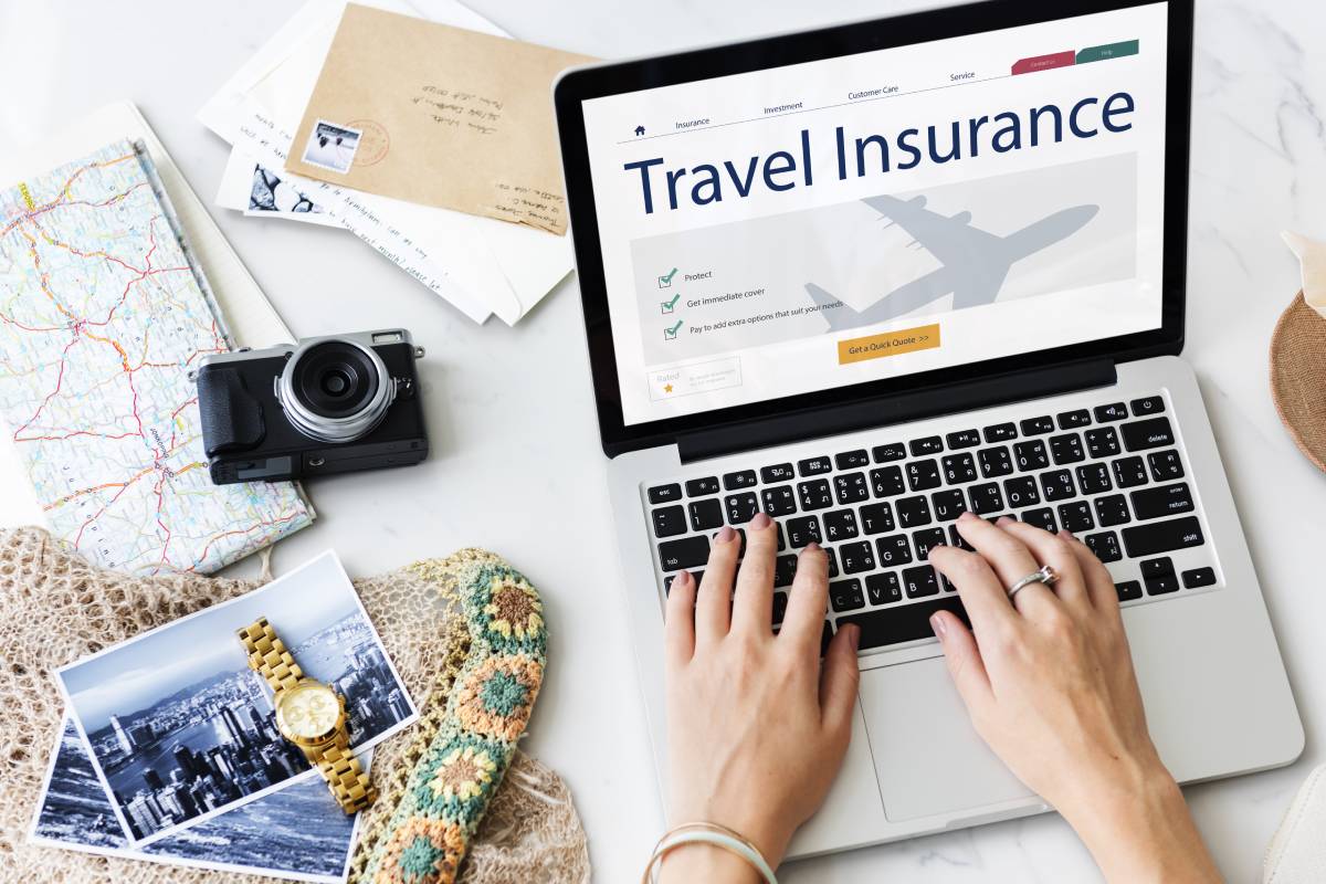 Research travel insurance online before trip budget senior travel