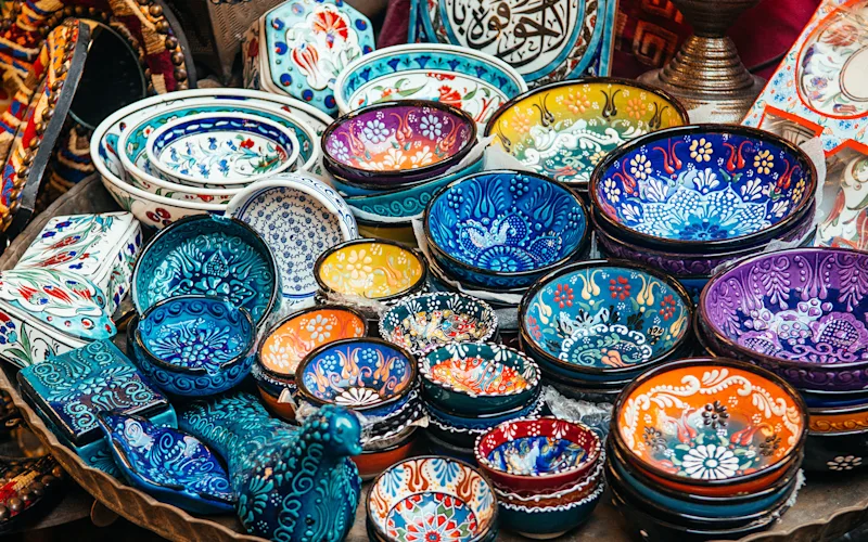 Shop for souvenirs at the bustling Khan El Khalili bazaar