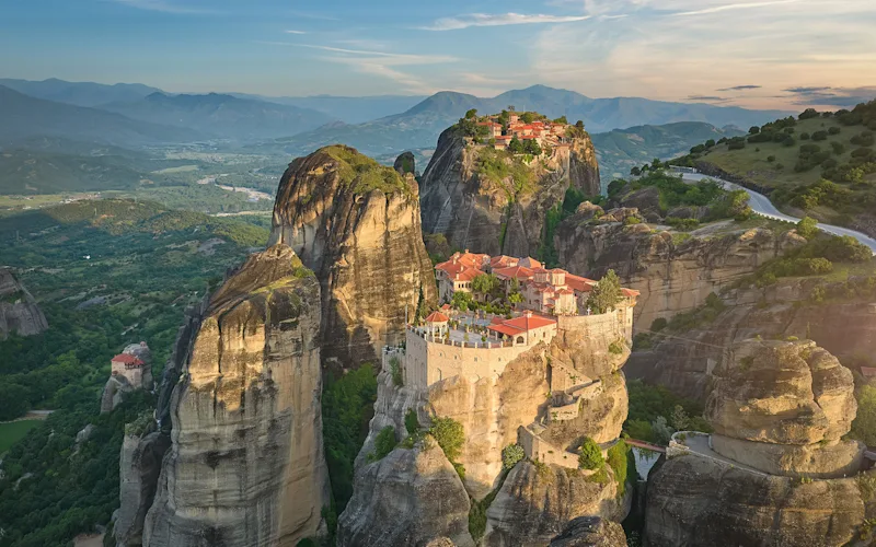Marvel at the monasteries of Meteora