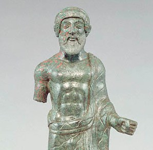 Etruscan god Tinia, Getty Villa, Los Angeles