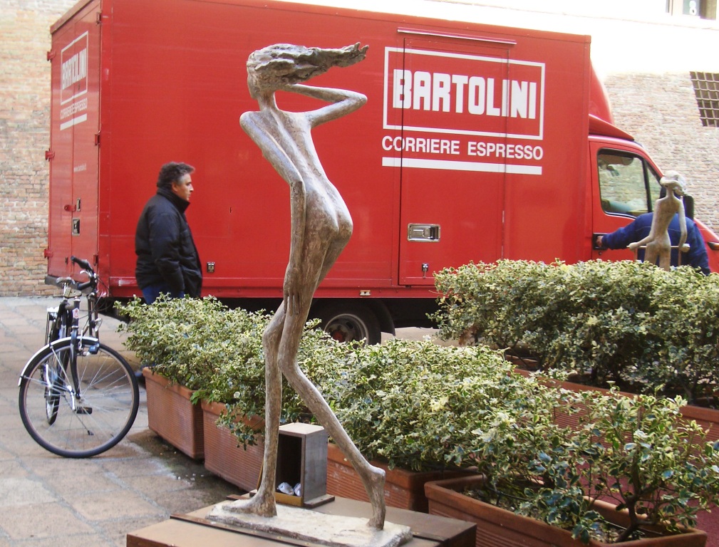 Mirella Gausti Statue in Bologna Italy 