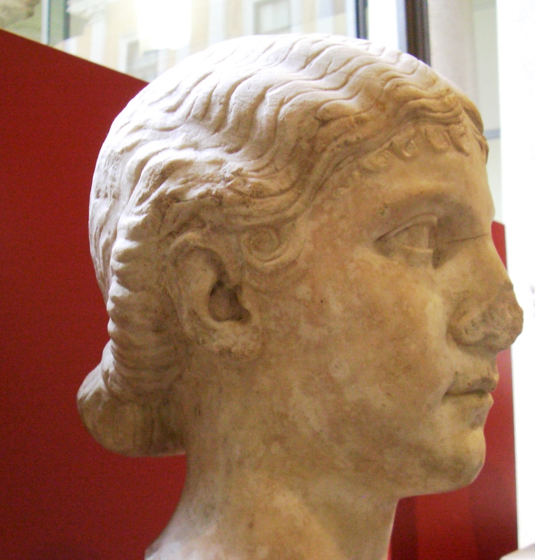 Antonia the Younger, 1st c BC, marble bust,  Palazzo Massimo 