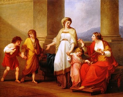 Cornelia, Mother of the Gracchi. My Children are my Treasures